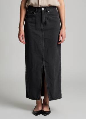 Jupe longue noir MANGO femme