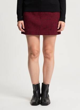 Jupe courte rouge MANGO femme