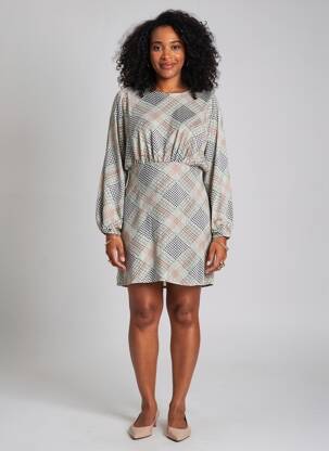 Robe mi-longue gris MOLLY BRACKEN femme