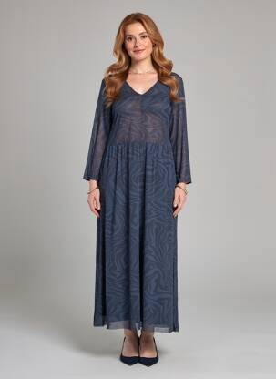 Robe longue bleu STREET ONE femme