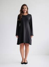 Robe mi-longue noir JACQUELINE DE YONG femme