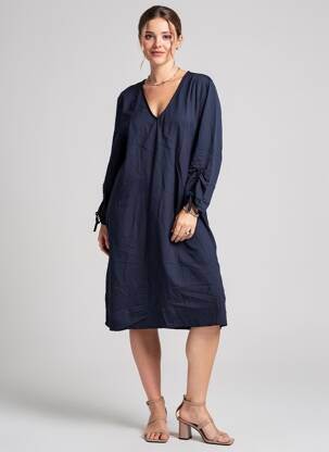 Robe mi-longue bleu STREET ONE femme