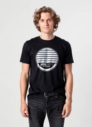 T-shirt noir JACK & JONES homme