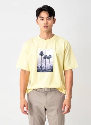 T-shirt jaune JACK & JONES homme