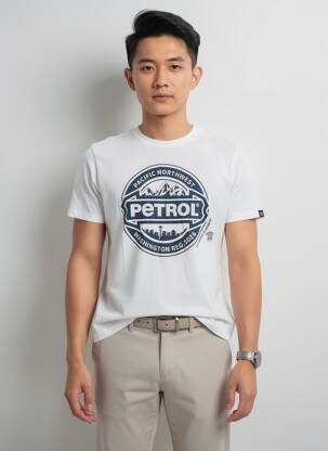 T-shirt blanc PETROL INDUSTRIES homme