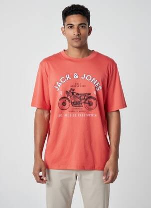 T-shirt rouge JACK & JONES homme