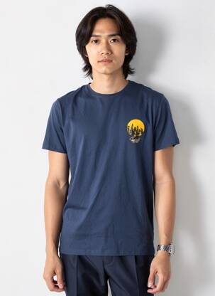 T-shirt bleu JACK & JONES homme