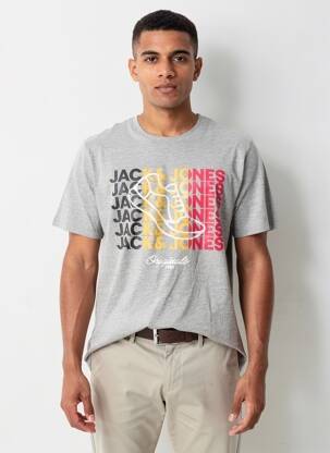T-shirt gris JACK & JONES homme