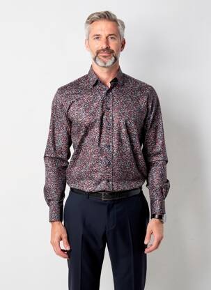 Chemise manches longues rouge FYNCH-HATTON homme
