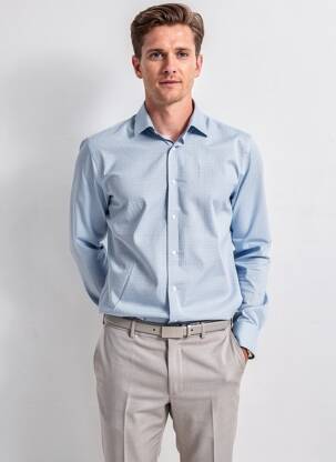 Chemise manches longues bleu PRIVATE BLUE homme