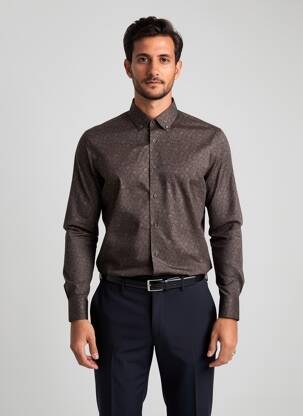 Chemise manches longues noir PRIVATE BLUE homme