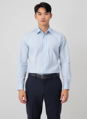 Chemise manches longues bleu JACK & JONES homme