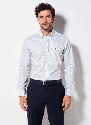 Chemise manches longues bleu FYNCH-HATTON homme
