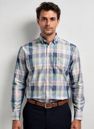 Chemise manches longues vert FYNCH-HATTON homme