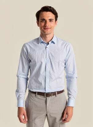 Chemise manches longues bleu JACK & JONES homme