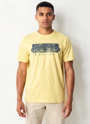 T-shirt jaune JACK & JONES homme