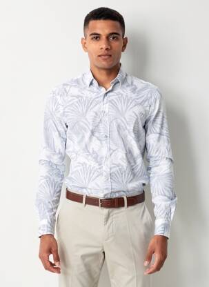 Chemise manches longues bleu GARCIA homme