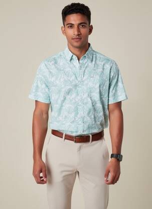 Chemise manches courtes vert GARCIA homme