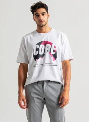 T-shirt col rond gris JACK & JONES homme