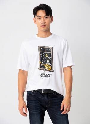 T-shirt blanc JACK & JONES homme