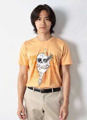 T-shirt orange JACK & JONES homme