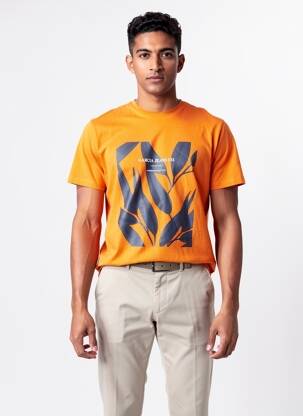 T-shirt orange GARCIA homme