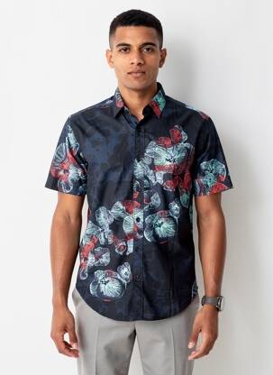 Chemise manches courtes bleu GARCIA homme