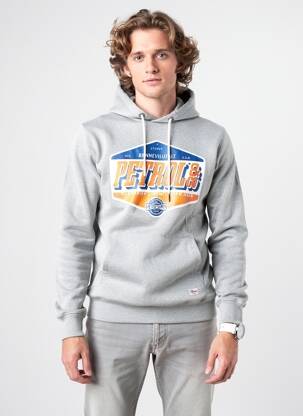 Sweat-shirt à capuche gris PETROL INDUSTRIES homme