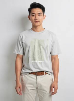 T-shirt gris JACK & JONES homme