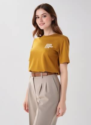 T-shirt marron ONLY femme