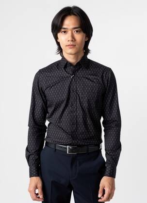 Chemise manches longues noir TOM TAILOR homme