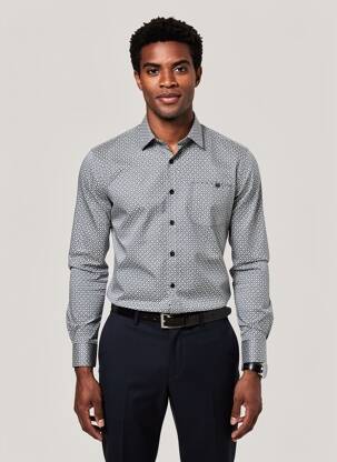 Chemise manches longues vert NO EXCESS homme