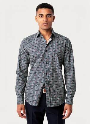 Chemise manches longues bleu TOM TAILOR homme