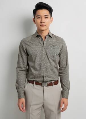 Chemise manches longues gris PETROL INDUSTRIES homme