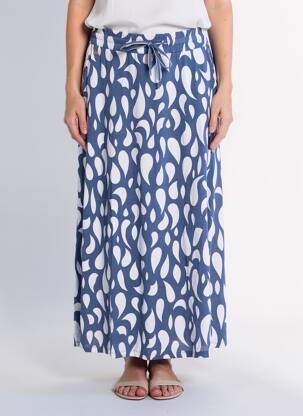 Jupe longue bleu STREET ONE femme