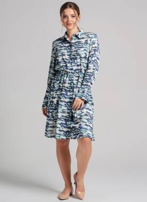 Robe mi-longue bleu VILA femme