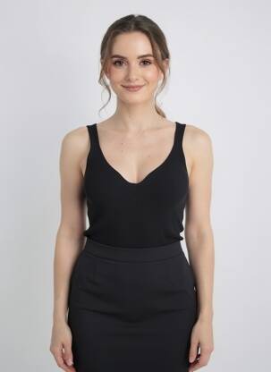 Débardeur noir MORGAN femme