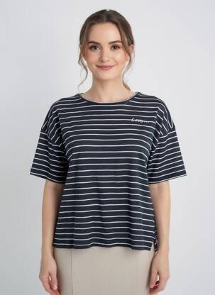 T-shirt bleu ZABAIONE femme