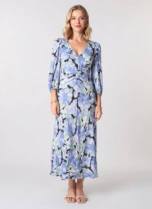 Robe courte violet MANGO femme