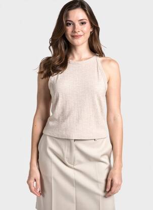 Débardeur beige ONLY femme