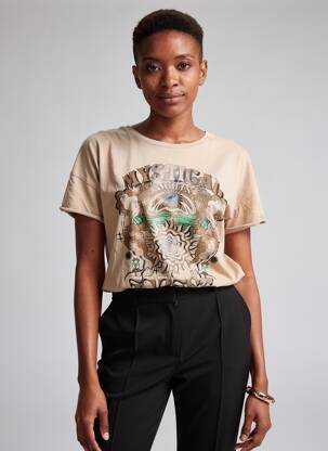 T-shirt beige GARCIA femme