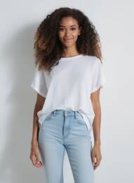 T-shirt blanc MANGO femme