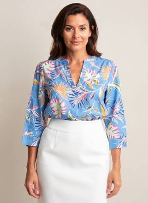 Blouse bleu STREET ONE femme
