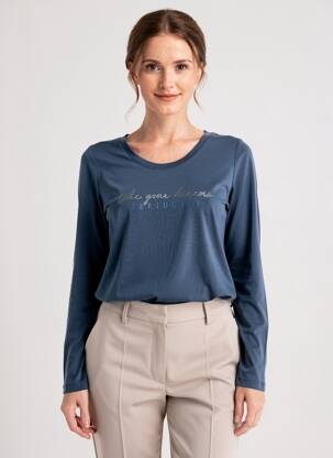 T-shirt bleu STREET ONE femme