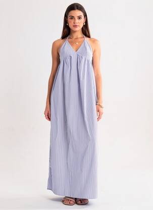 Robe courte bleu MANGO femme