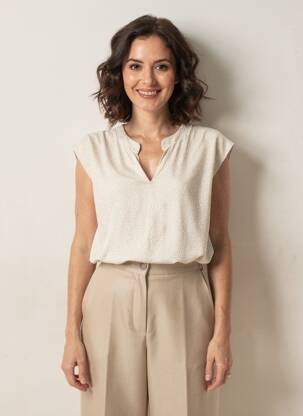 T-shirt beige OPUS femme