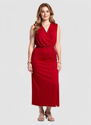 Robe courte rouge AMELIE & AMELIE femme