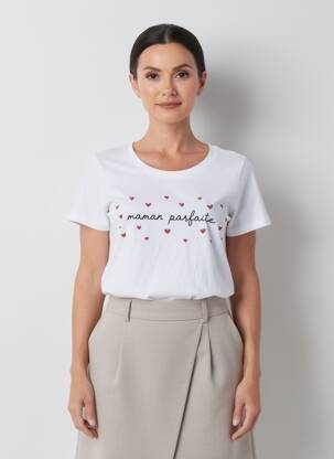 T-shirt blanc MONSIEUR TSHIRT femme