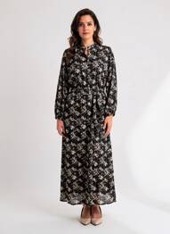 Robe longue noir GARCIA femme