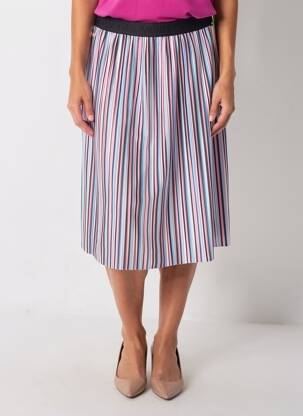 Jupe mi-longue bleu STREET ONE femme